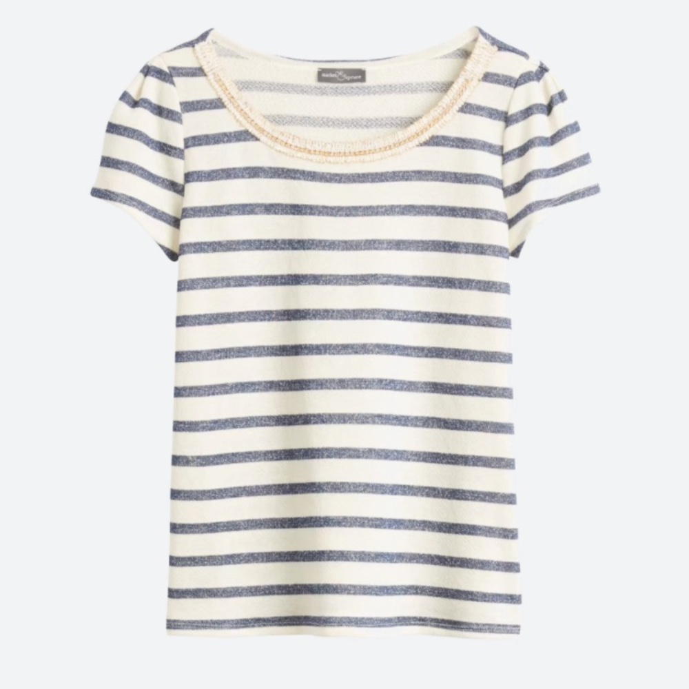 Market & Spruce Melrose French Terry Knit Top, size Medium